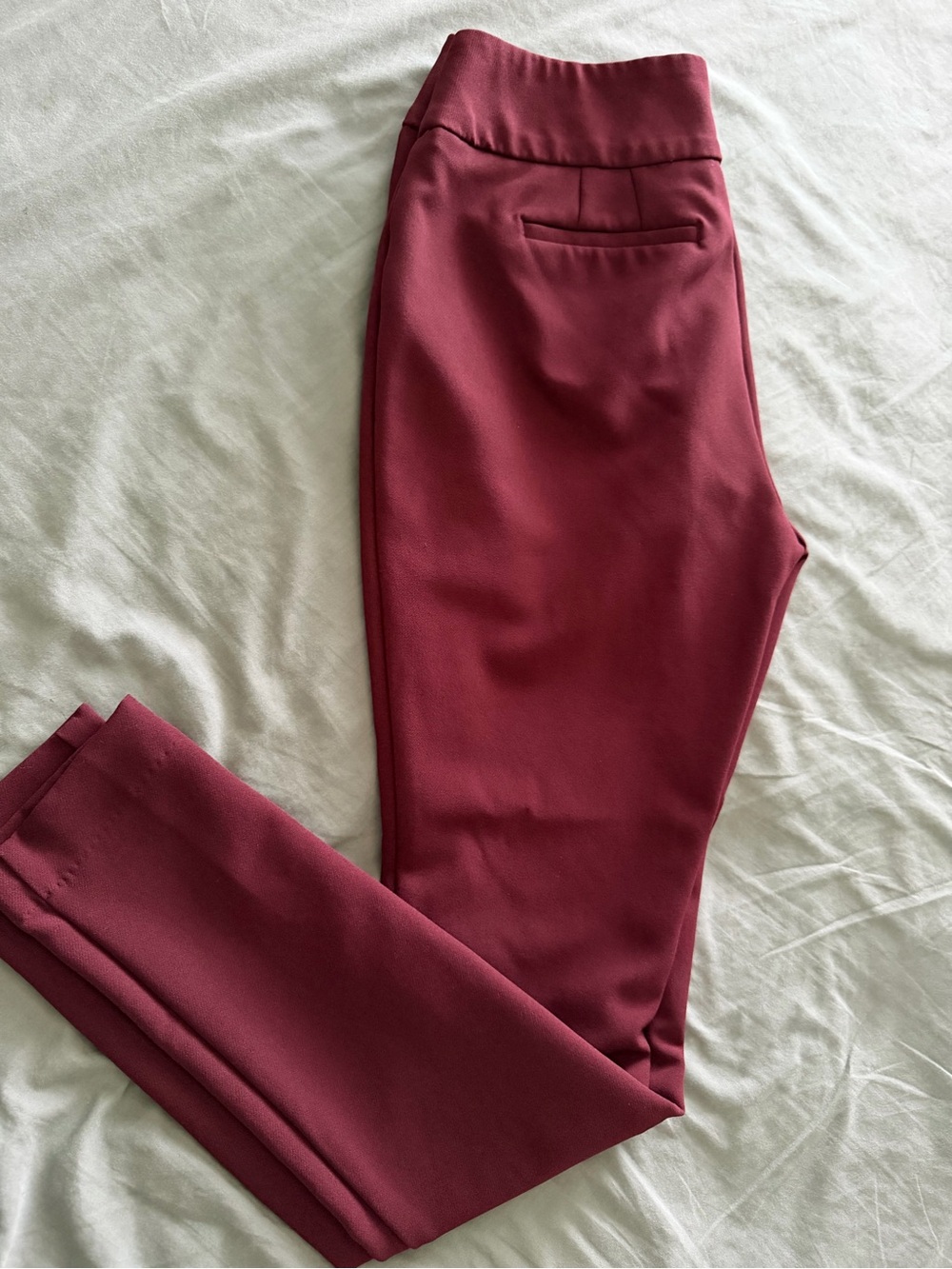 Worthington Burgundy Ponte Skinny Pants